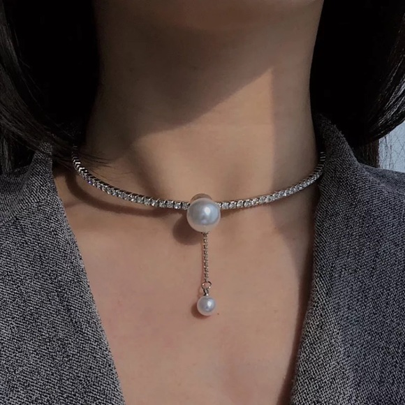 🌟 Fashion Crystals Choker - Picture 1 of 3